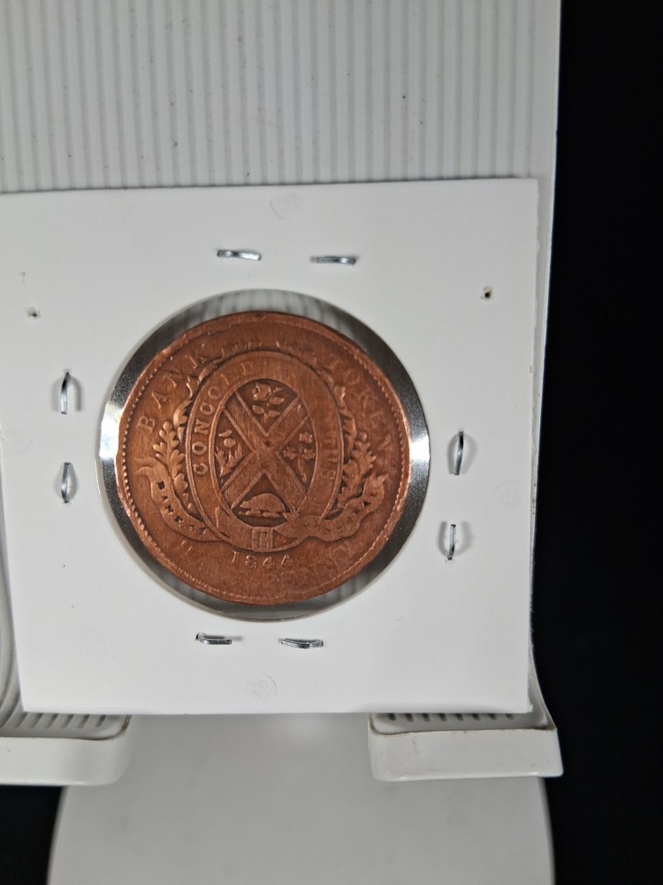 1844 CANADA 1/2 PENNY
