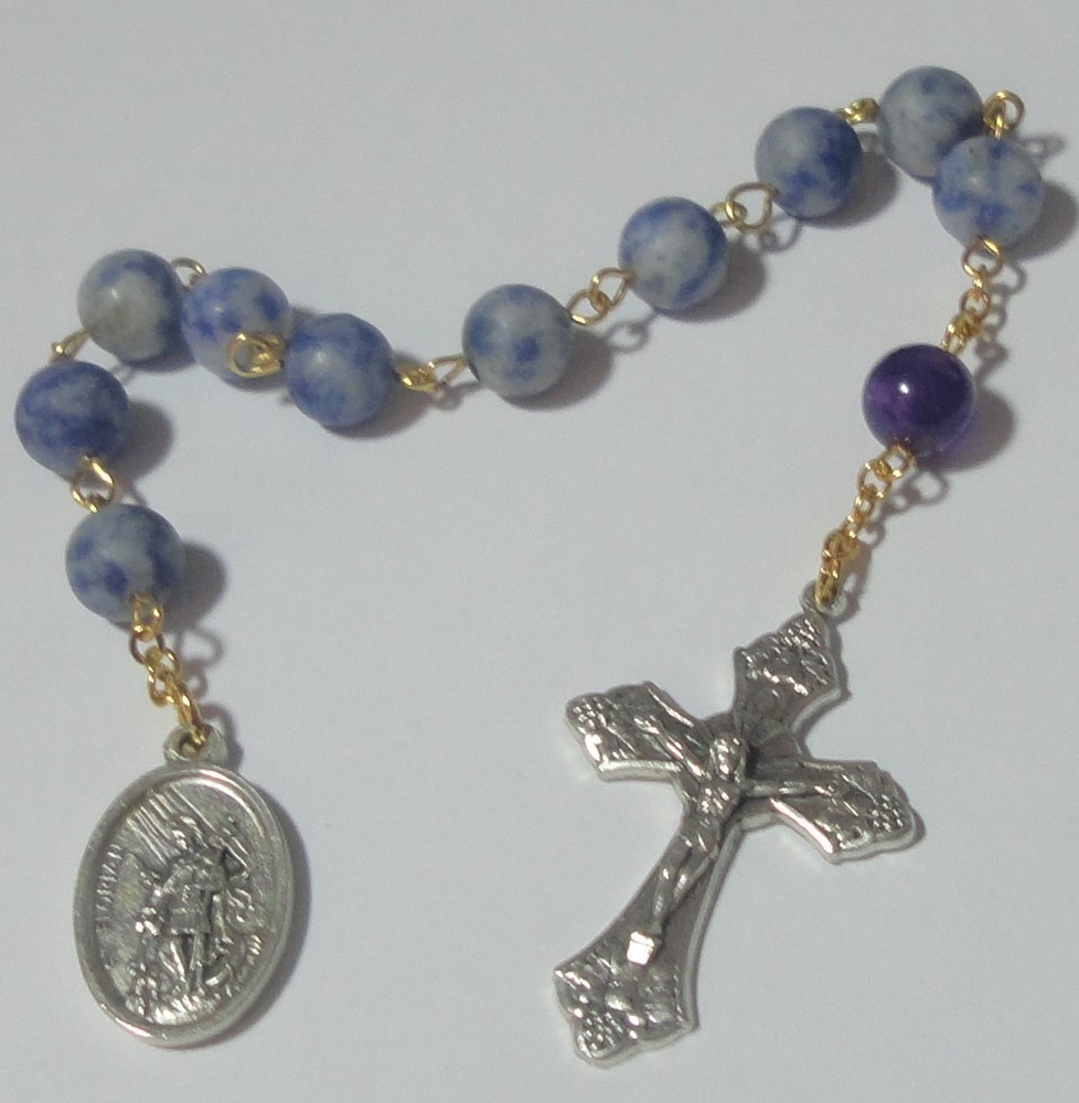 Handmade in the USA St Florian One Decade Rosary - Firefighters & Chimney Sweeps