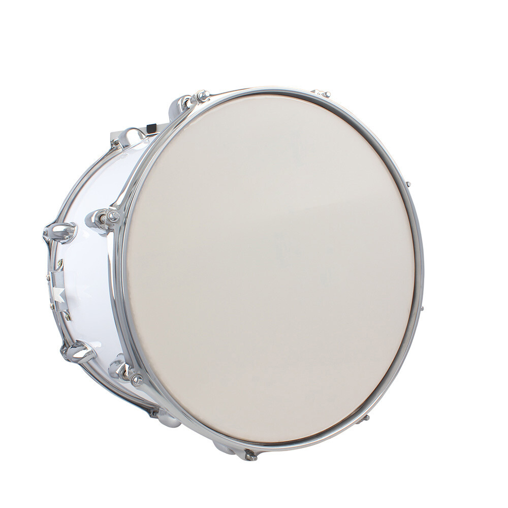 14 x10inches Marching Drum Drumsticks Key Strap White