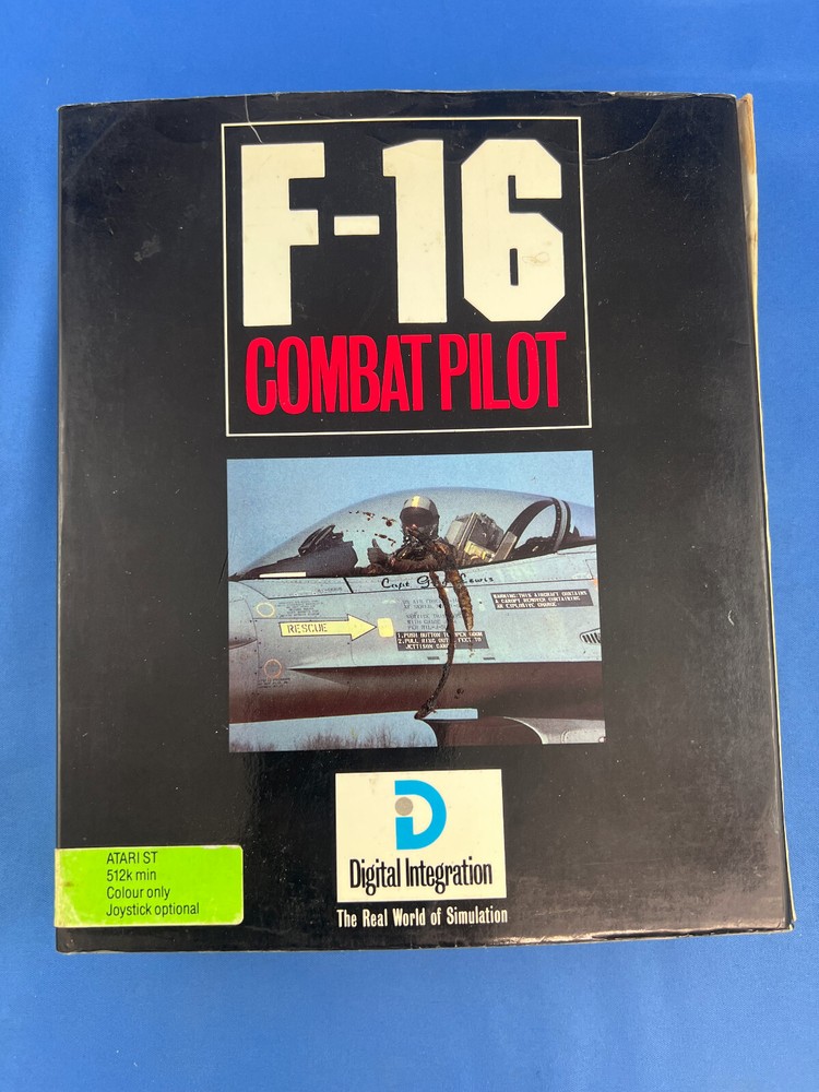F-16 Combat Pilot ~ Atari ST ~ Save On Shipping With Multiple Game Purchases ~
