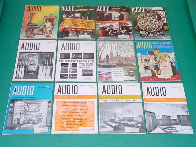 1966 Audio Magazines, Complete Year, 12 Issues