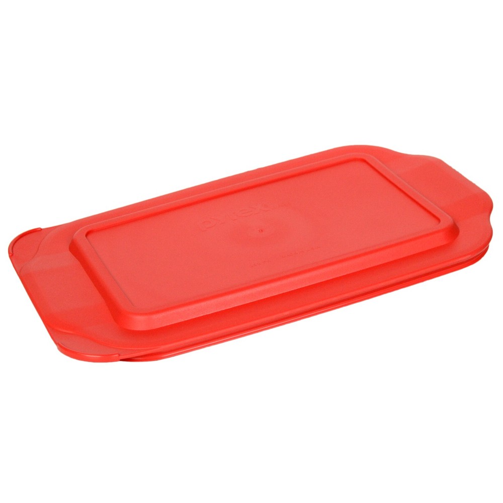 Pyrex 232-PC Red Rectangle Plastic Food Storage Replacement Lid Cover