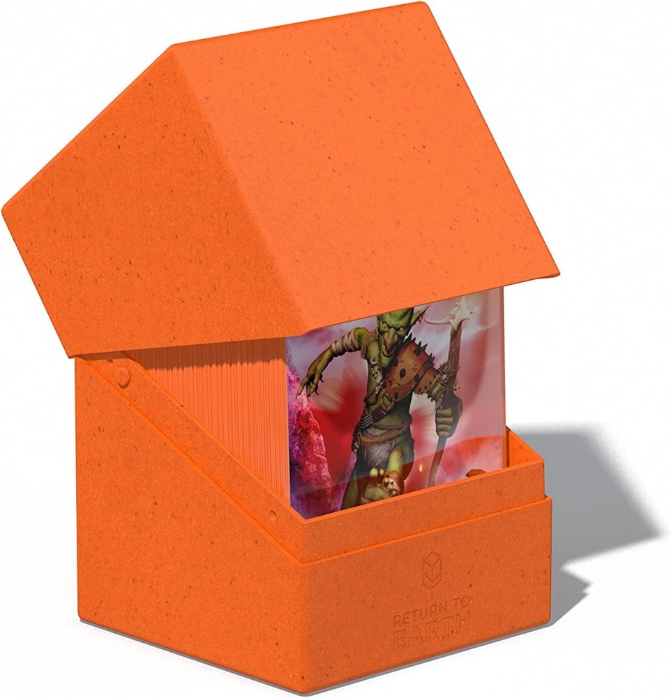 Ultimate Guard Return To Earth Boulder Deck Case 100+ Standard Size Orange