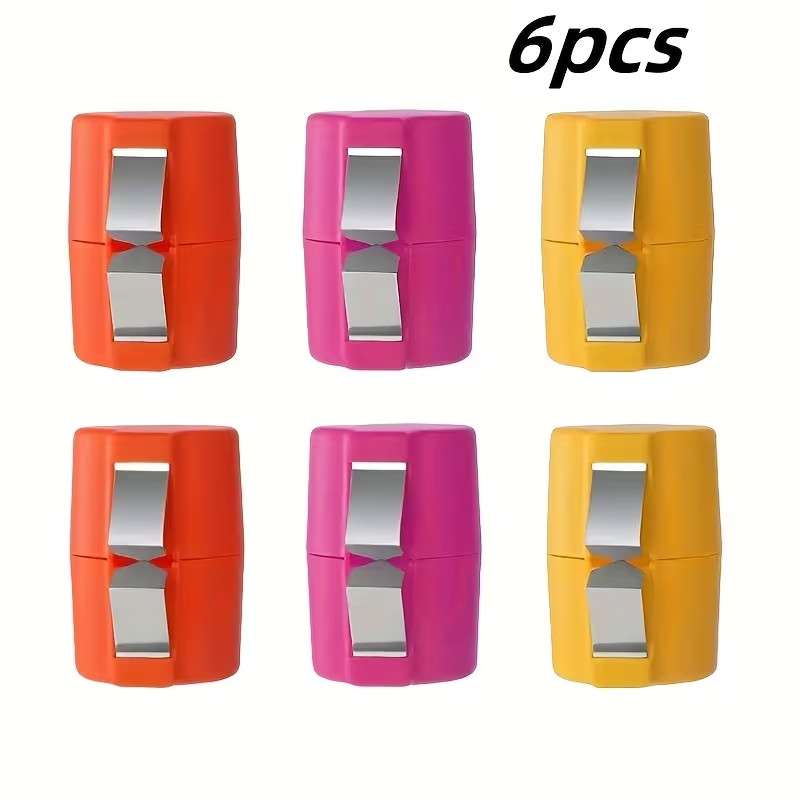 6PCS Egg Cracker Opener Tool Sharp Metal Blade Non Slip Handle Kitchen Baking