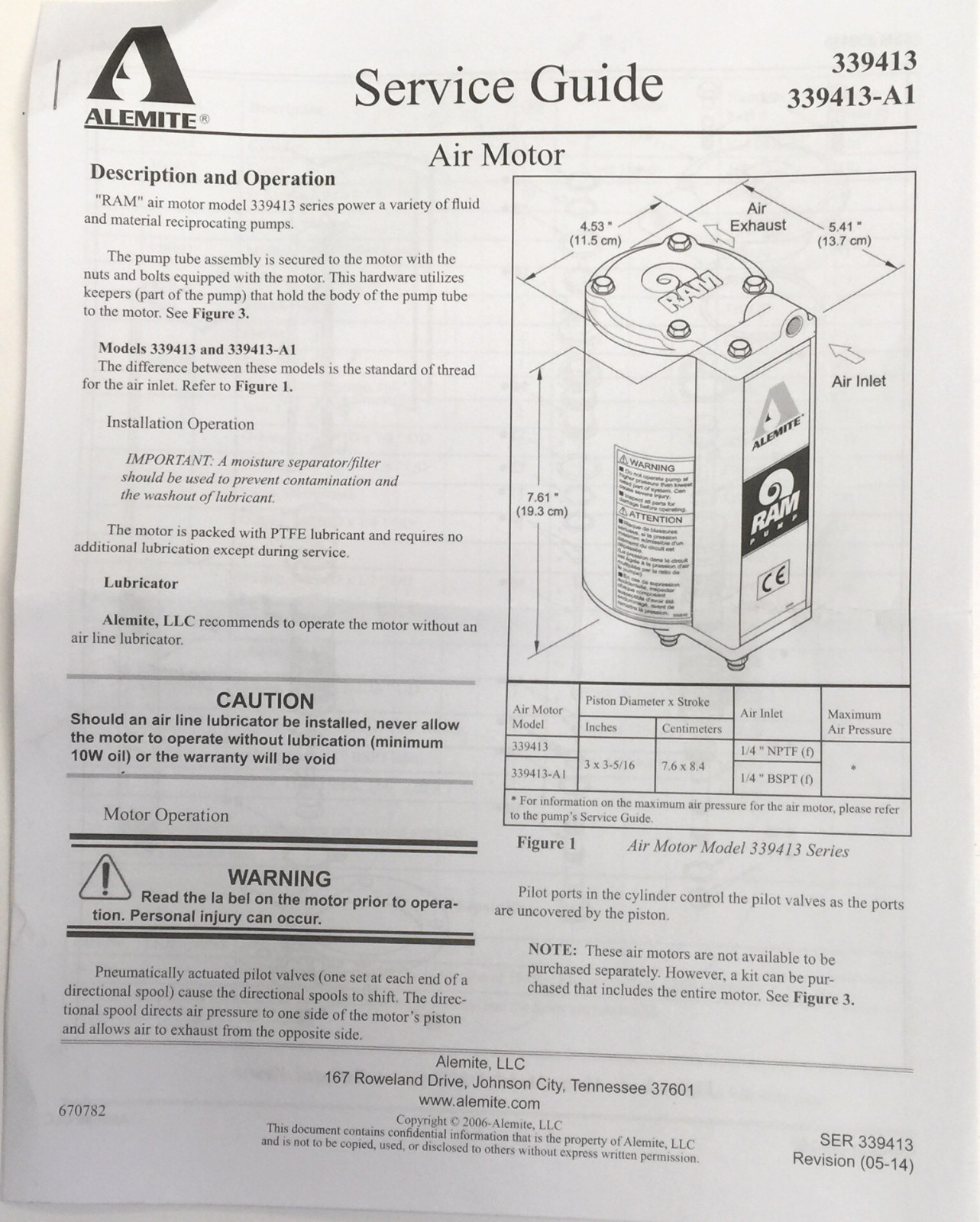 Alemite 393706 Ram Air Motor & Valve Kit
