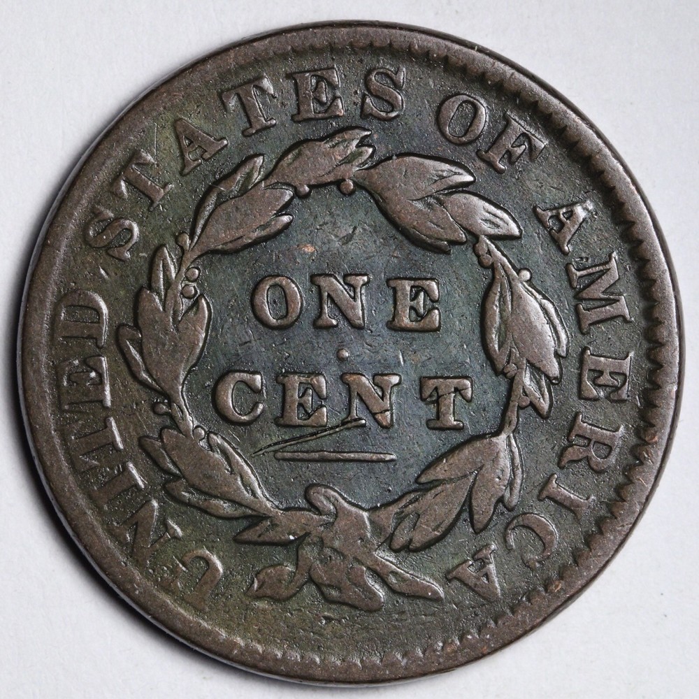1831 Coronet Head Large Cent CHOICE VF E116 JNL