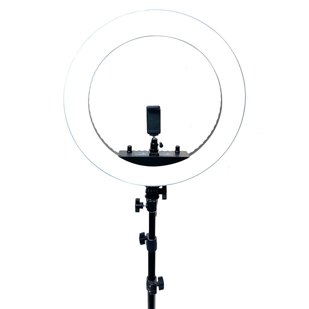 18" LED Ring Light Kit with Stand Dimmable 6000K For Makeup Phone Camera Youtube