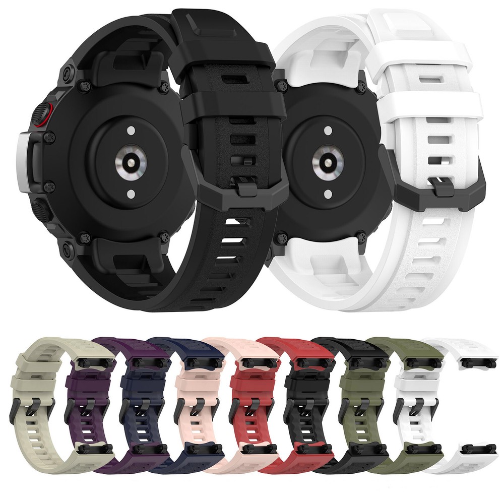 For AmazFit T-Rex2 Replacement Silicone Watch Strap Repaie Part