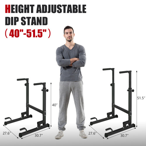 Power Tower Adjustable Heavy Duty Pull Up Bar for Home Gym Workout Training