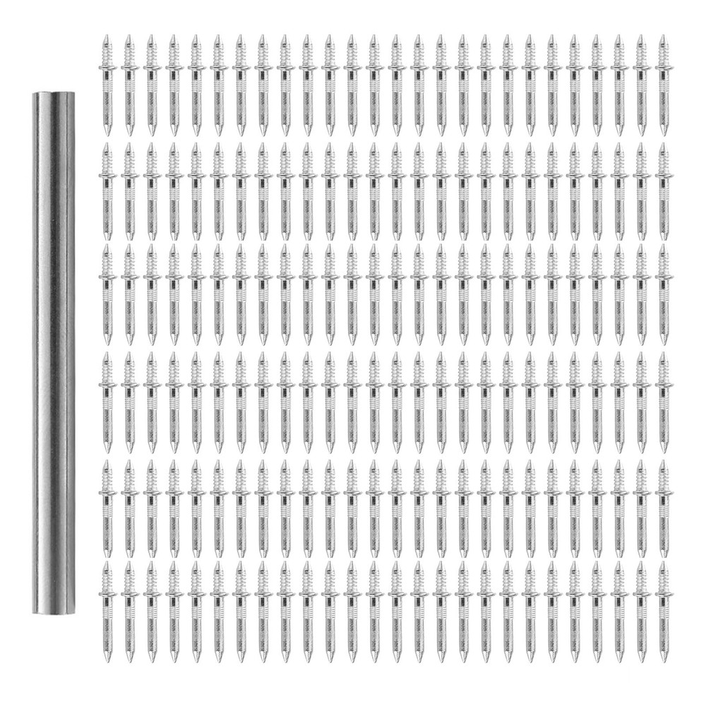 100Pcs Double-Head Skirting Thread Seamless Installation Galvanized Metal Nail