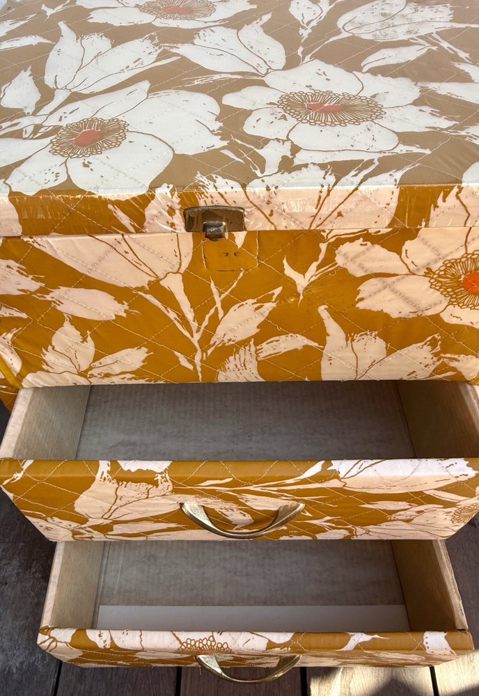 Vintage Cardboard & Vinyl ￼Drawers