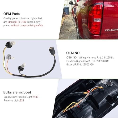 Tail Light Assembly for 2015-2022 Chevy Colorado - Left Driver Driver Side (LH)