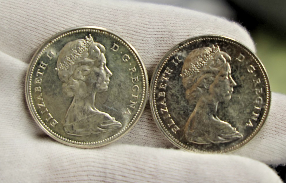 (2) 1967 Canada Silver Dollars $1 .800 Nice Unc