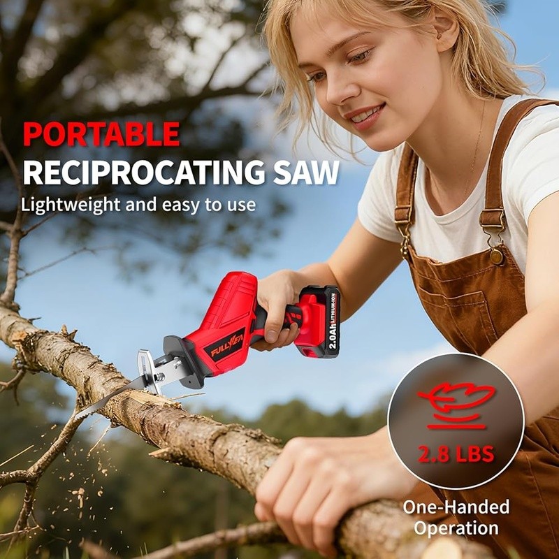Reciprocating Saw Cordless, 0-3500SPM Variable Spe