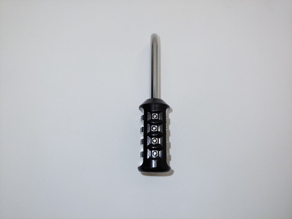 Trailer Hitch Coupler Lock Resettable Combination Padlock 2.24" Long Shackle Bla