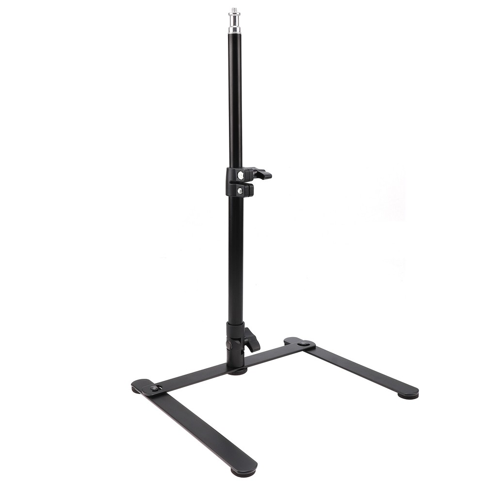 Adjustable Desktop Macro LED Ring Light Stand Base Support Bracket w/1/4" Thread