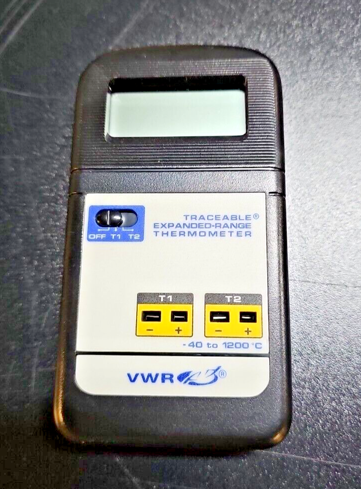VWR Traceable Expanded Range Thermometer 61161-280 Type K | -40° -1200°C