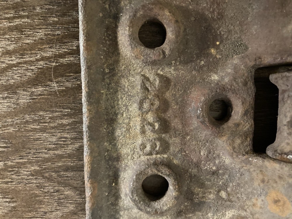 Large Cast Iron Hinge Off Railroad Refrigerator Car