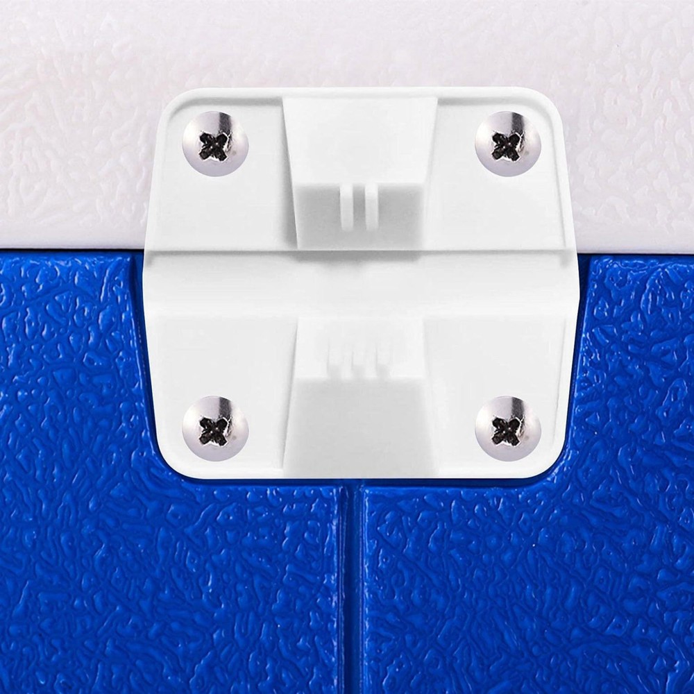 4PC Replacement Cooler Hinges Kit Full Set w/Screws Durable White For Coleman
