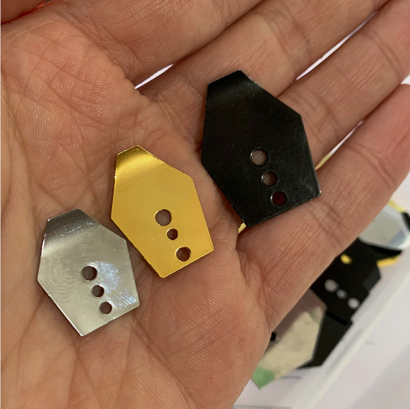 20 Pcs Stainless Swim Jig Blade Chatter Style Bait Blades Fishing Lure Parts