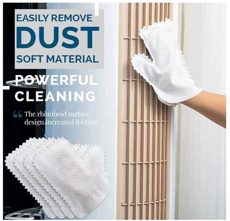 10pcs/pack Disposable Non-woven Cleaning Gloves Electrostatic Dust Removal