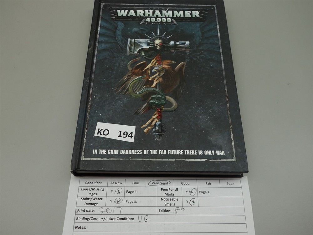 Warhammer 40K: Core Rulebook 8th Edition (hardcover)
