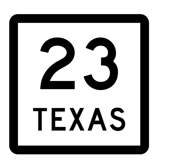 Texas State Highway 23 Sticker Decal