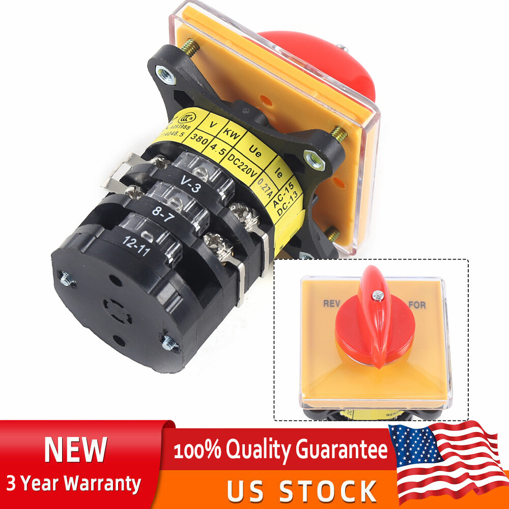 Milling Machine Speed Control Switch for 3-Phase Motor - Forward/Reverse