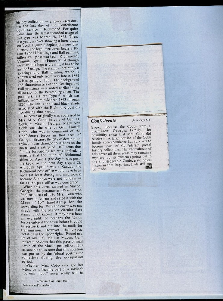 Richmond & Petersburg VA LAST KNOWN Confederate Covers - APRIL 1st & 2nd 1865