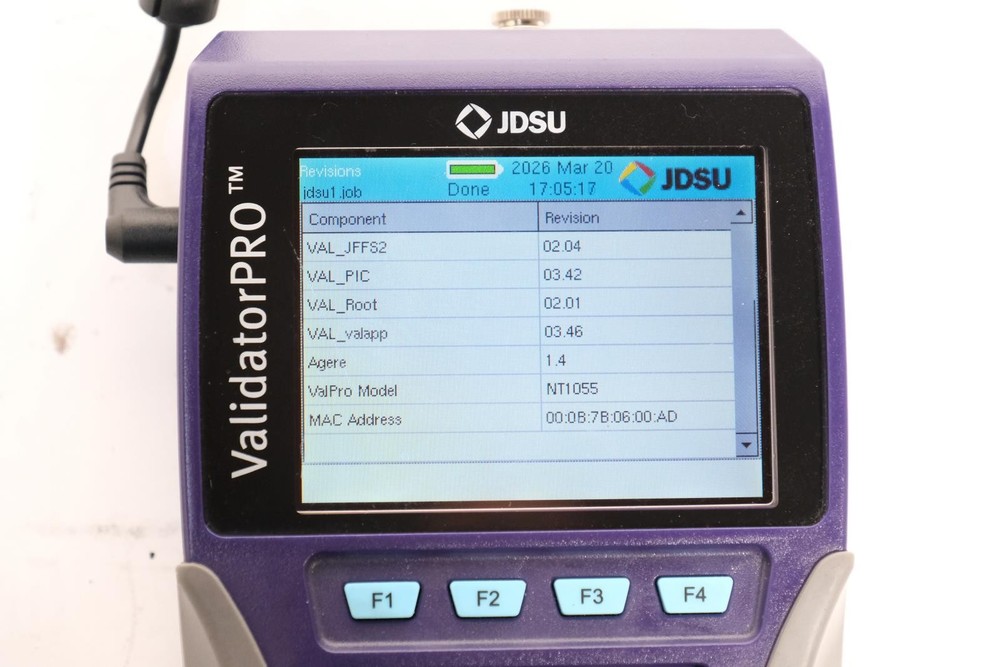 JDSU ValidatorPRO NT1055 Ethernet Speed Certifier Cable Tester RJ45 RJ11