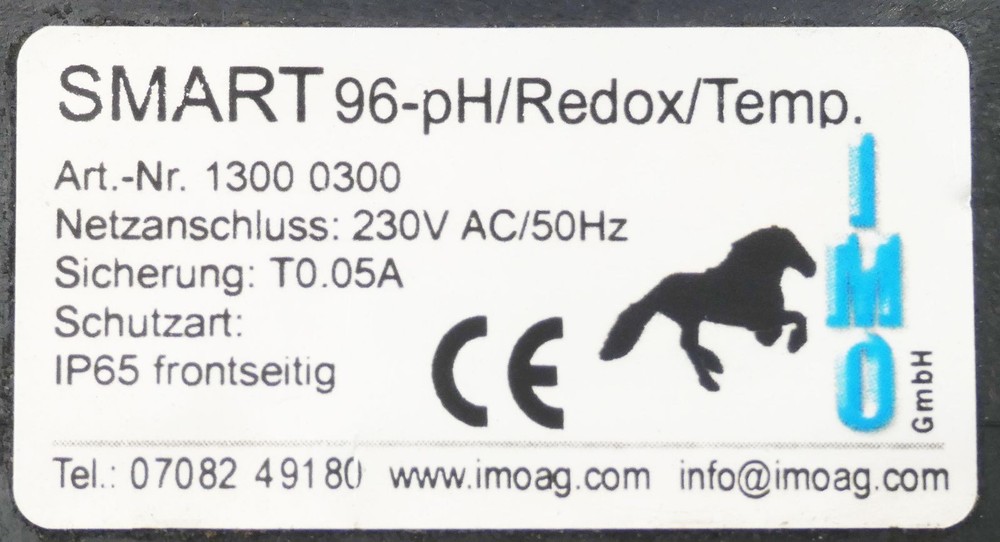 IMO SMART 96-pH/REDOX/Temp. 1300 0300 Conductor / Temperature Controller -used-