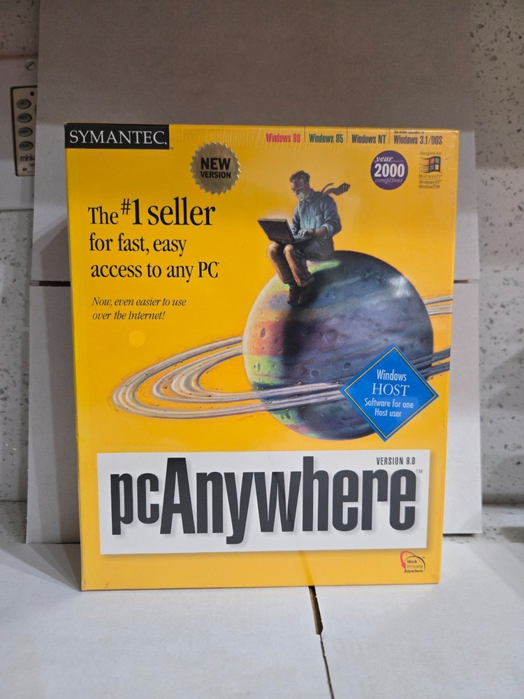SYMANTEC pc Anywhere VERSION 9.0 _ WINDOWS HOST _ WINDOWS 95, 98, NT,  3.1 DOS