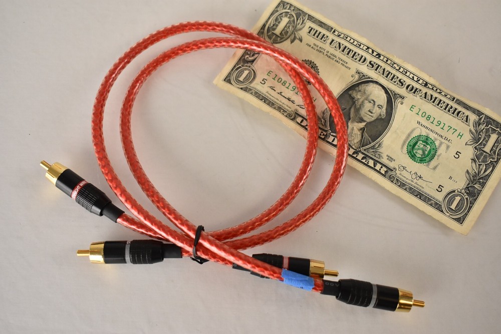 .5m  Pair RCA Straight Wire LSI Encore Audio Interconnect Cables