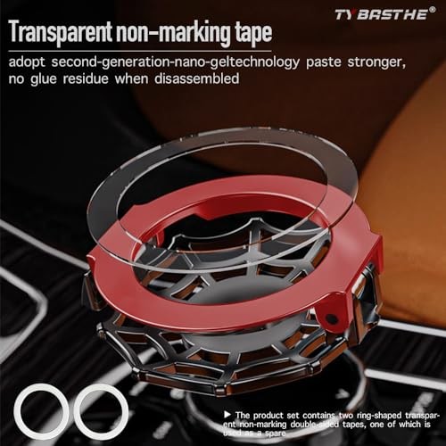 Original | Push Start Button Cover, Spiderman Car Engine D-spiderman-black&red