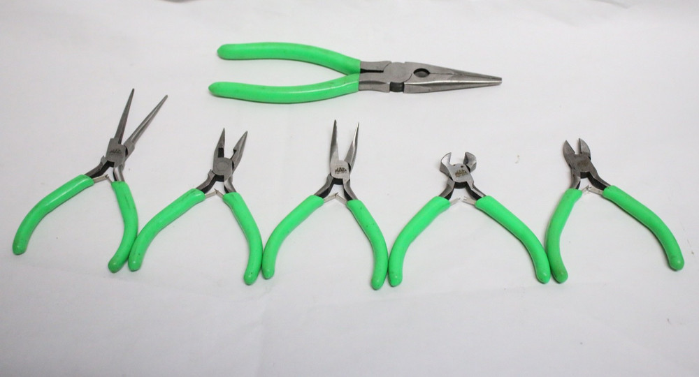 Mac Tools P301735G 10 Piece Precision Plier Set Green Handle