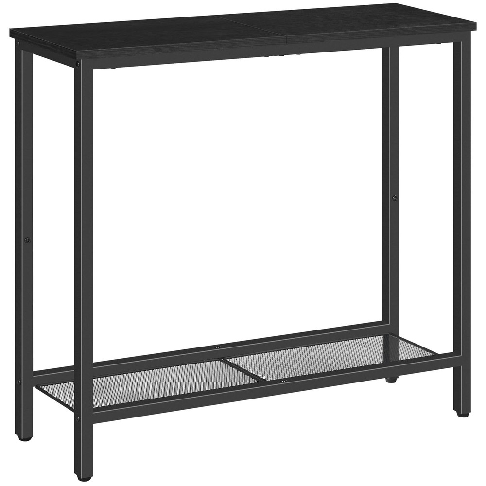 29.5" Narrow Console Table, Small Entryway Table with Shelf, 2 Tier Thin Sofa...