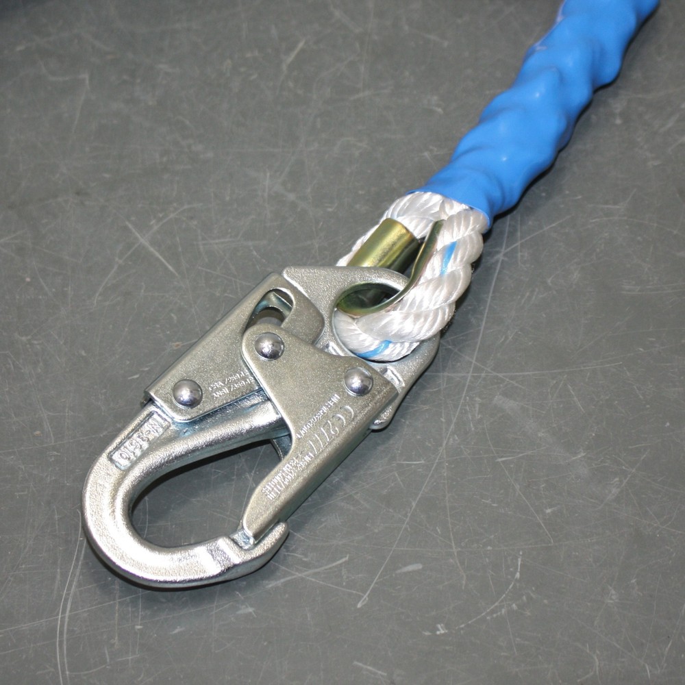FallTech PFAS Vertical Lifeline 8175, 75ft, 310 lb, Polyester, Steel Snap Hook