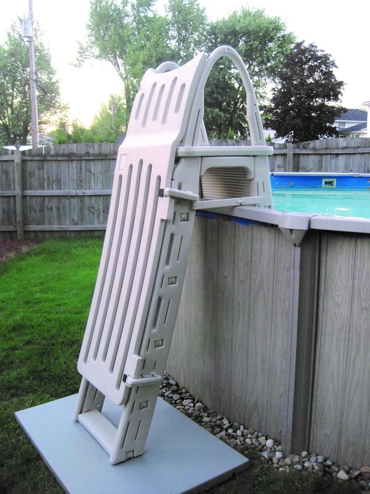 Confer Plastics G7200 Roll Guard Ladder Safety Gate Warm Grey