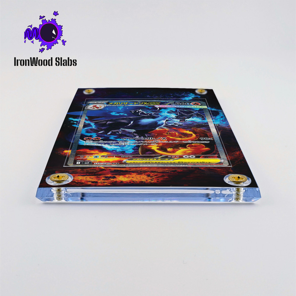 Mega Charizard X ex - Extended Art Display Case for Pokemon Trading Cards