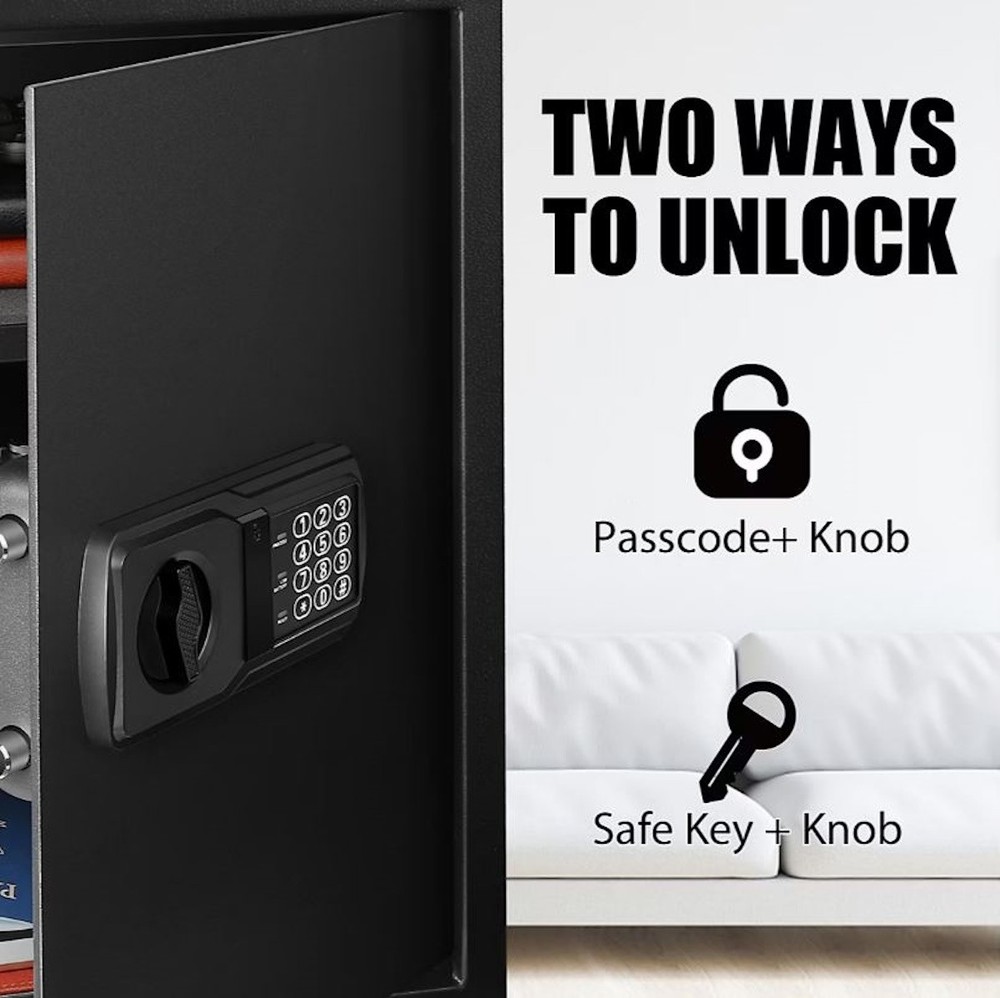 Fortress Extra Large Personal Safe with Electronic Lock, Solid steel constructio