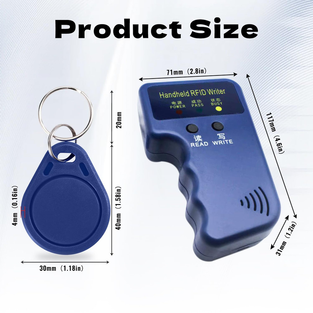 Handheld Copier RFID Reader Rewriter Smart ID Card Duplicator 125Khz Intelligent