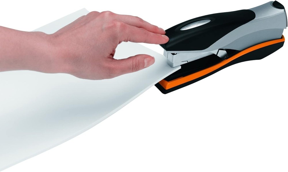 Stapler, Low Force, Optima 40, Silver/Black/Orange
