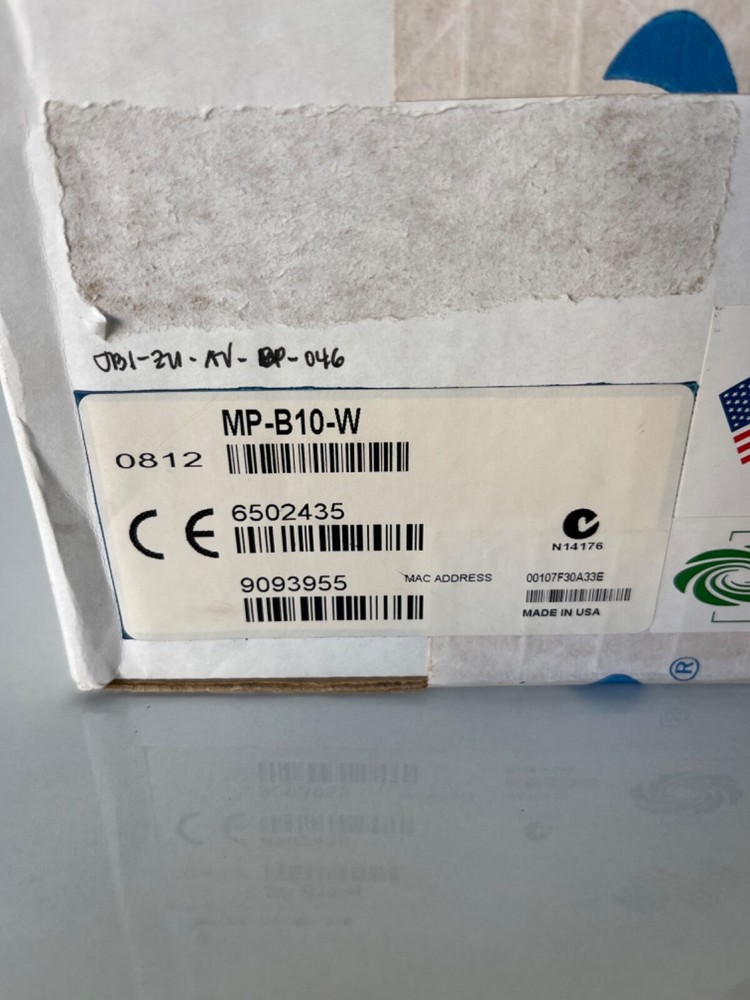 CRESTRON MP-B10-W Media Presentation Button Panel B10 White