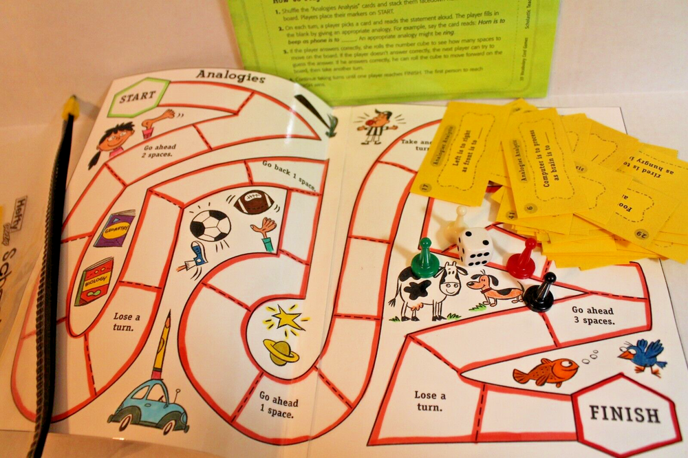 Analogies Analysis Game for Reading Grades 3-5 Scholastic Teaching Activity NEW
