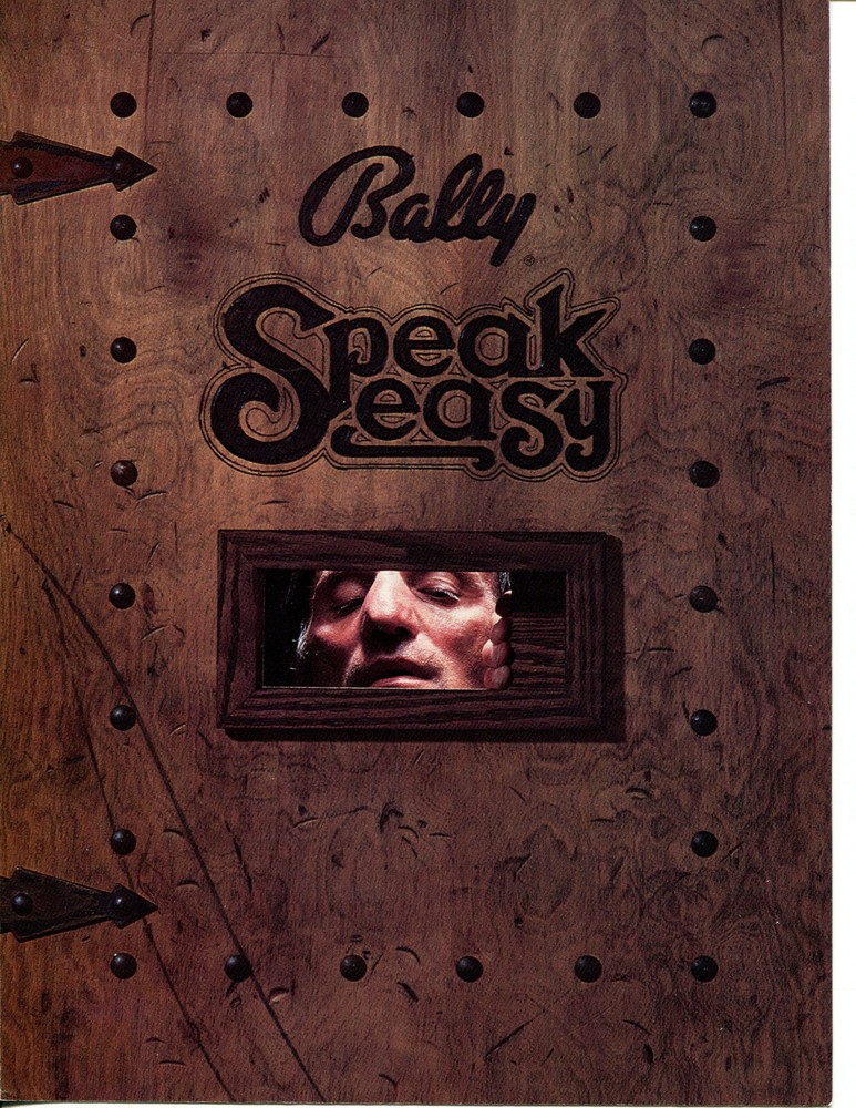 Speak Easy Bally Pinball Flyer / Brochure / Ad - Excellent