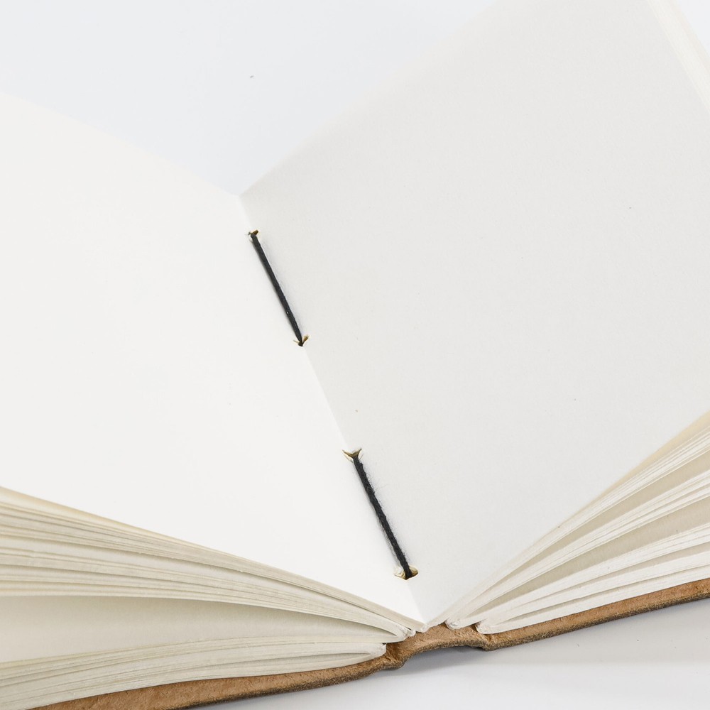 Handmade Leather Blue Stone Journal/Writing Notebook Diary Unlined Paper gift
