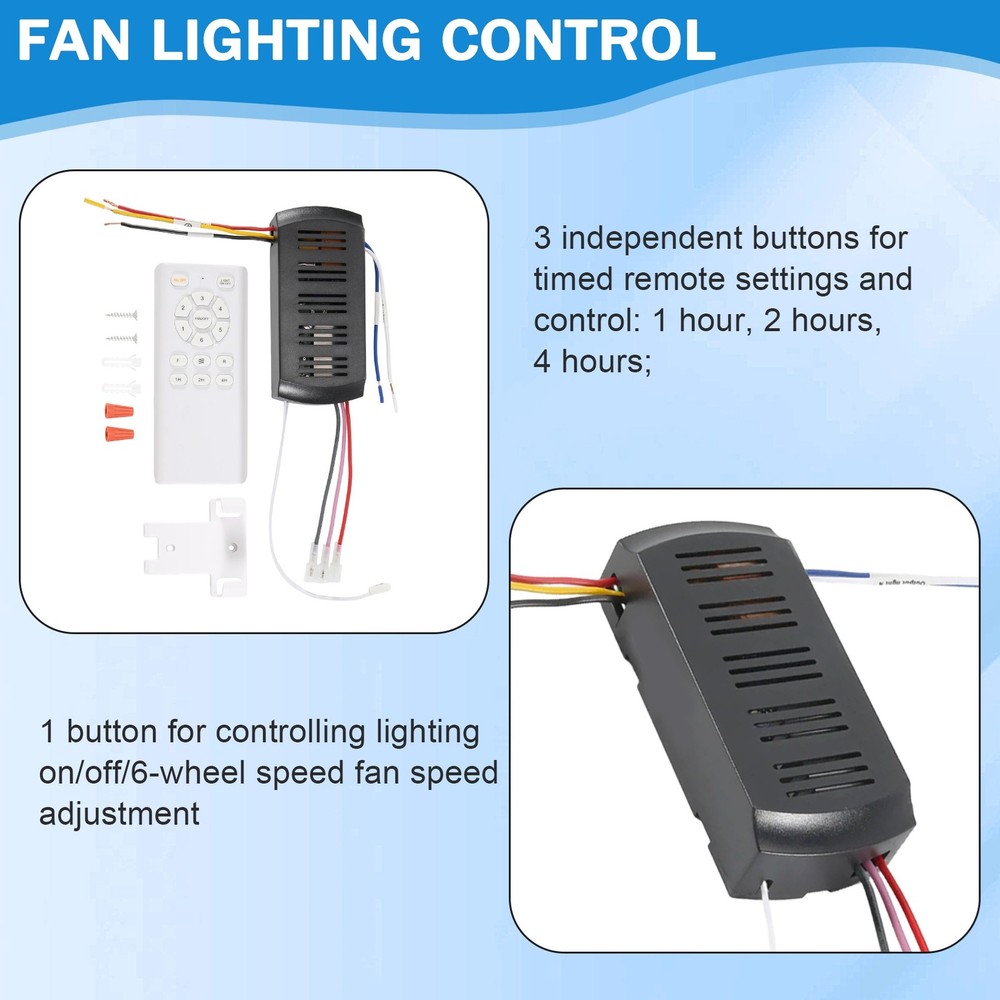 Frequency Conversion Ceiling Fan Remote Control Kit Light High Voltage9219