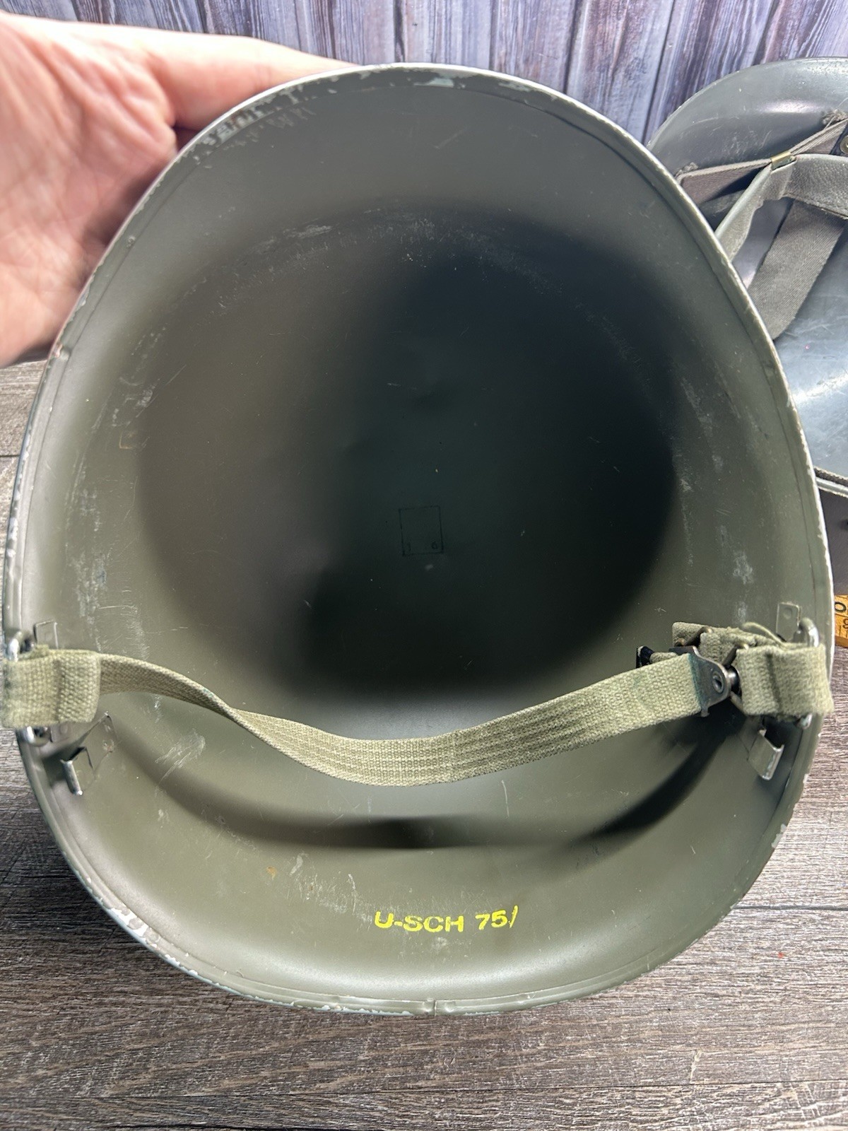 US Army Helmet With Liner 1960s Vietnam War Combat M1 Military Steel U-SCH 751