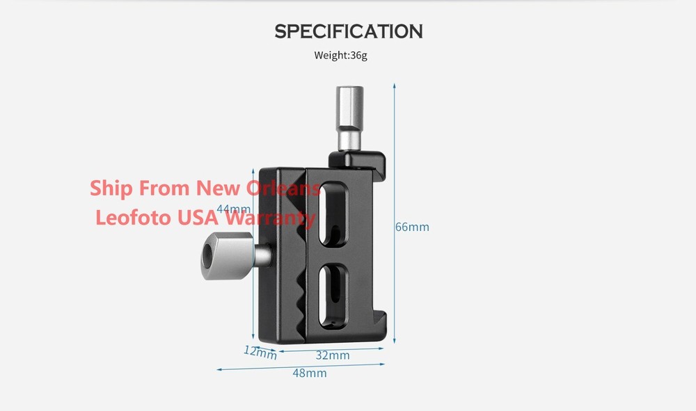 LEOFOTO DA-1 Cable Anchor for Arca Compatible L Plates