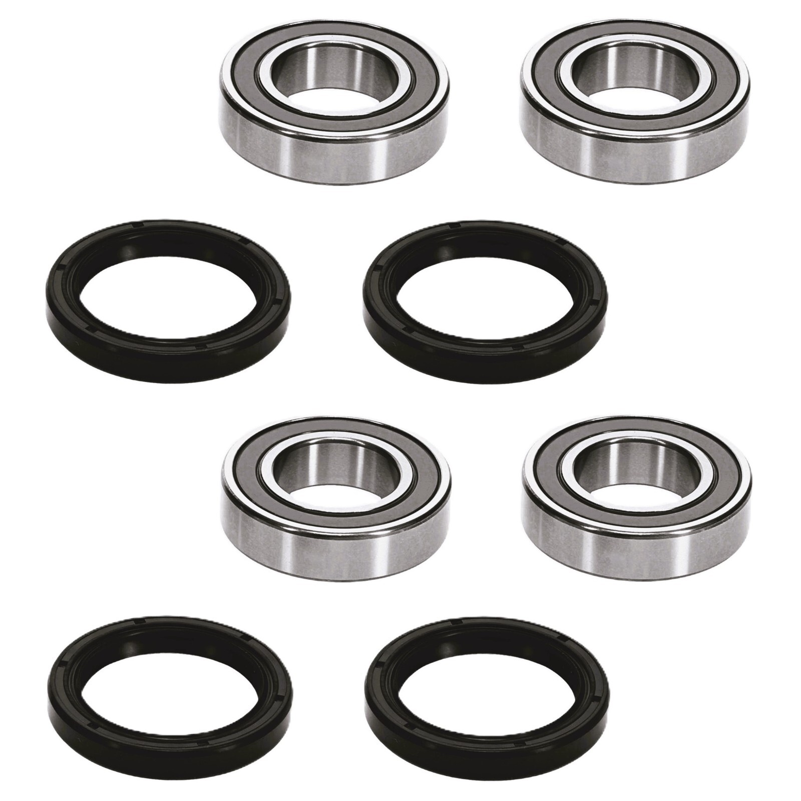 Both Front Wheel Bearings Seals for Kawasaki Mule 3000 3010 3020 4000 4010 Trans